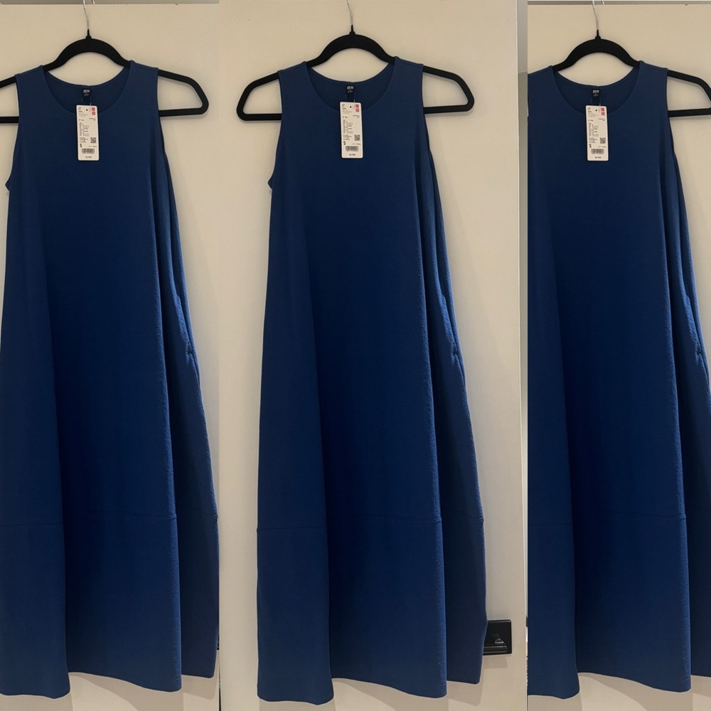 Uniqlo Blue Midi tank dress